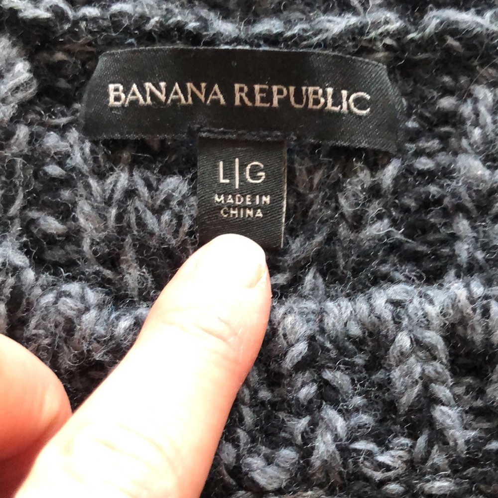 Banana Republic wool fisherman sweater - Picture 2 of 4